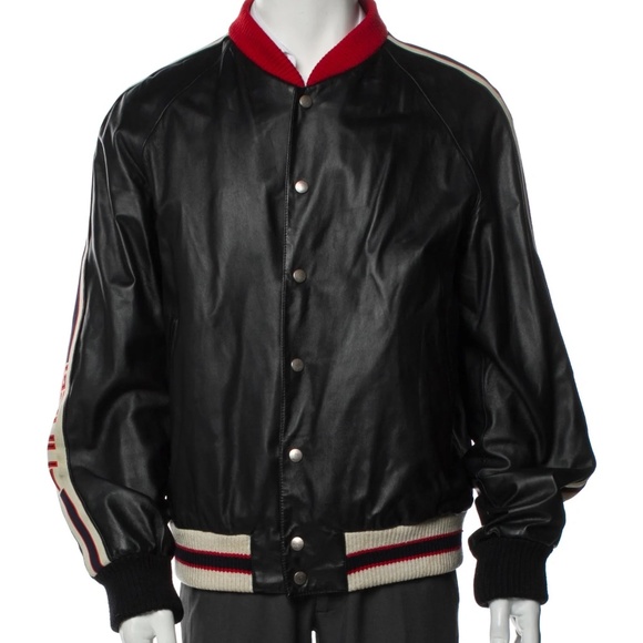 Gucci Other - GUCCI Web Accent Bomber Jacket Size: XL | US42, IT52